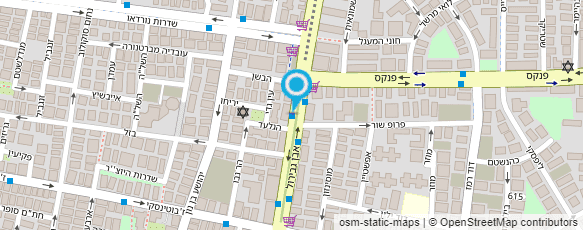 מפת הגעה אל דואר ישראל-מסירת דואר