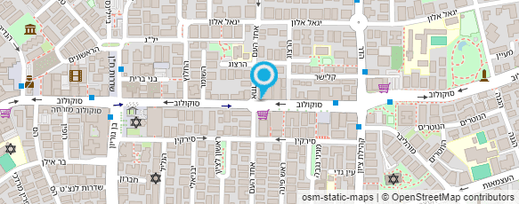 מפת הגעה אל דואר ישראל-מסירת דואר