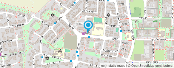 מפת הגעה אל דואר ישראל-מסירת דואר