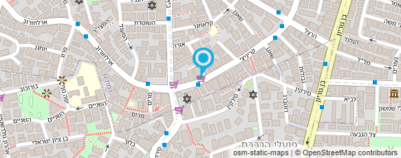 מפת הגעה אל דואר ישראל-מסירת דואר