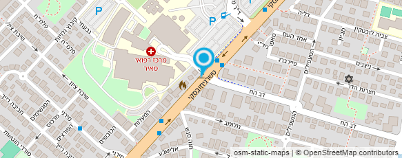 מפת הגעה אל ד"ר עדי בכר