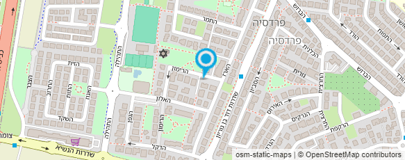 מפת הגעה אל פלס עבודות גבס