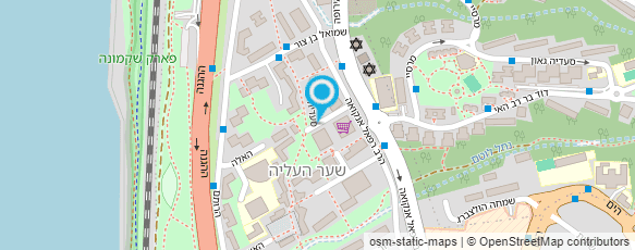 מפת הגעה אל הנוער העובד והלומד - חיפה מערב