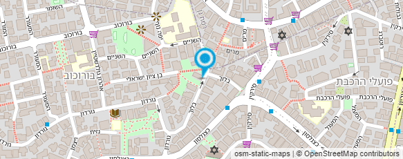 מפת הגעה אל הנוער העובד והלומד-קן בורוכוב