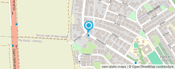 מפת הגעה אל הנוער העובד והלומד-קן בנימינה