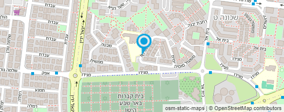 מפת הגעה אל הנוער העובד והלומד-קן ט'