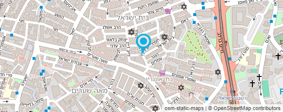 מפת הגעה אל המסעדה של קרויזר ירושלים