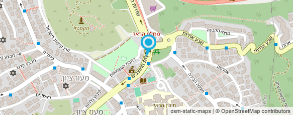 מפת הגעה אל נישנושים קסטל מבשרת ציון