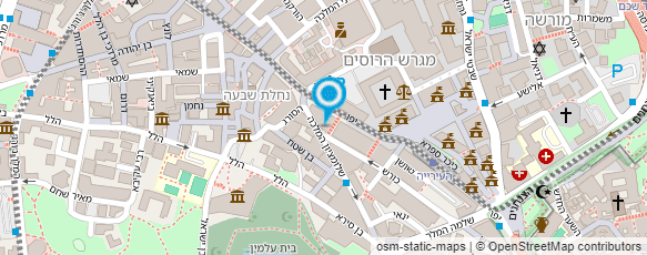 מפת הגעה אל הארוויס בורגר שאק