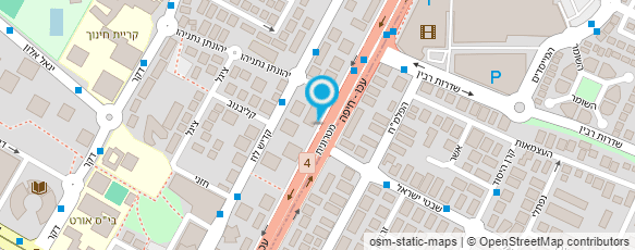 מפת הגעה אל המזרונאי - עולם השינה