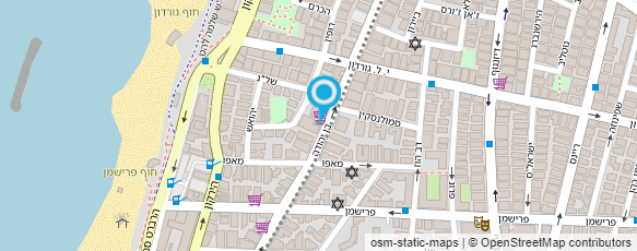 מפת הגעה אל קפה דה פריז תל אביב