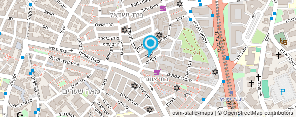 מפת הגעה אל מסעדת אליז אוכל יהודי