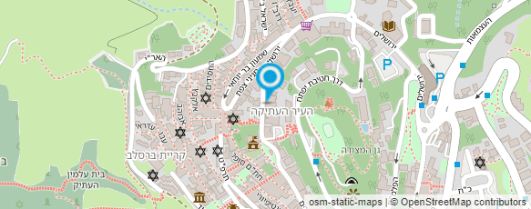 מפת הגעה אל מסעדת באשערט Bashert restaurant