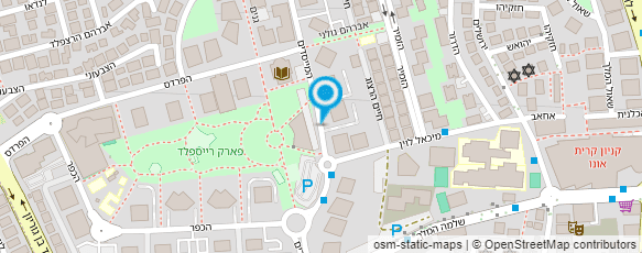 מפת הגעה אל פיצה בריבוע - קרית אונו