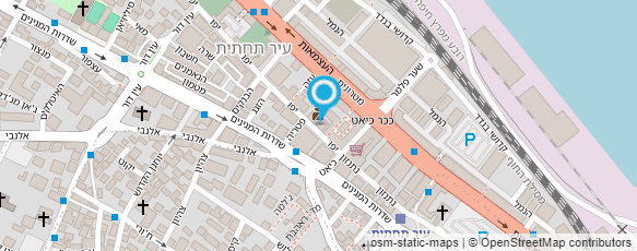 מפת הגעה אל פת שטינבך מאפיה חשמלית חיפה