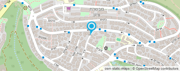 מפת הגעה אל מכבסת כחולבן