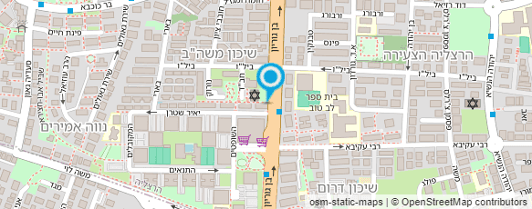 מפת הגעה אל פיצה פוקצה