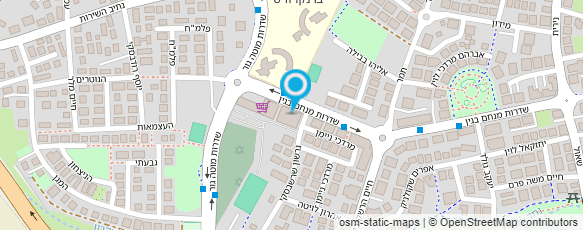 מפת הגעה אל פיצה דומינו מזכרת בתיה