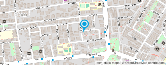 מפת הגעה אל פיצה מוליטה