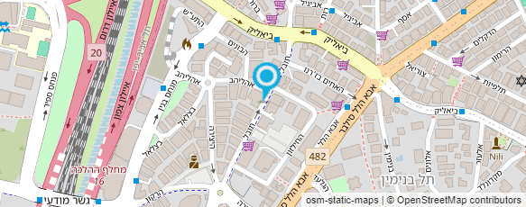 מפת הגעה אל עו"ד אמיר עזר