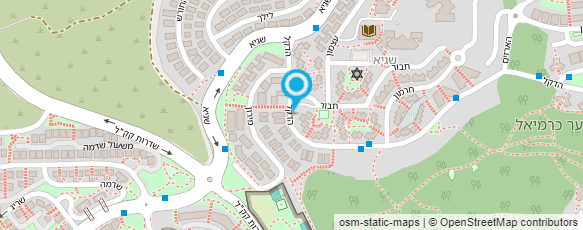 מפת הגעה אל מכבי - מתחם חיסוני קורונה-כרמיאל