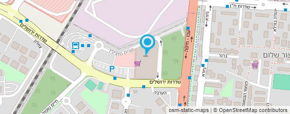 מפת הגעה אל פיצה האט קריית מוצקין