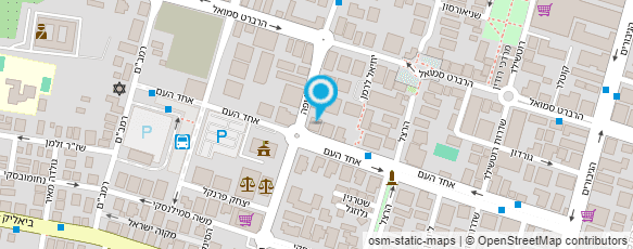 מפת הגעה אל פיצה לה ורה חדרה