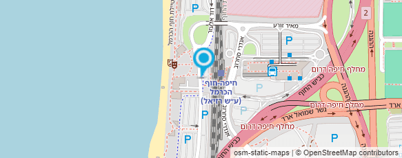 מפת הגעה אל Beach Club Haifa