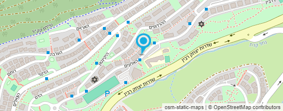 מפת הגעה אל בצלאל מערכות אנרגיה סולארית