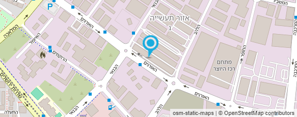 מפת הגעה אל האורגים חומרי בניין