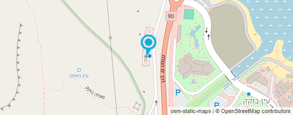 מפת הגעה אל מסעדת עין בוקק