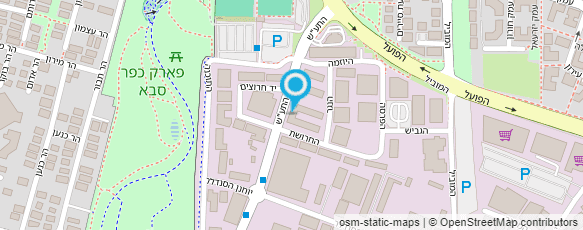 מפת הגעה אל בורגר סטיישן  כפר סבא