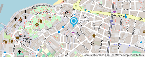 מפת הגעה אל מסעדת מזון מהיר