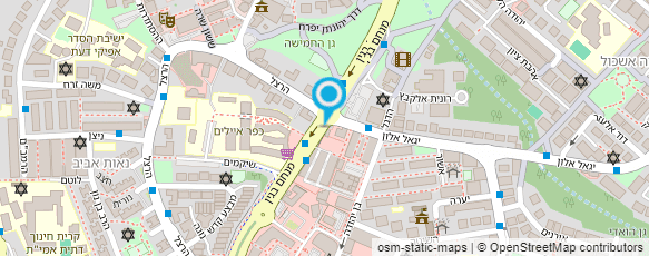 מפת הגעה אל אודליה בניסתי - רפואה משלימה