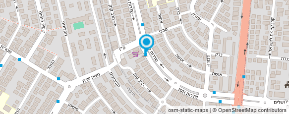 מפת הגעה אל פיצהל'ס