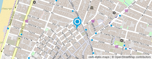 מפת הגעה אל בית קפה לונה תל אביב