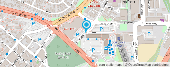 מפת הגעה אל Bobo burgers באר שבע