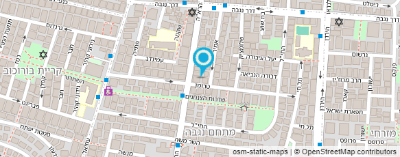 מפת הגעה אל מוריה 1987 ניקיון עסקים ומוסדות