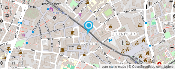 מפת הגעה אל חומוס אליהו יפו מרכז ירושלים