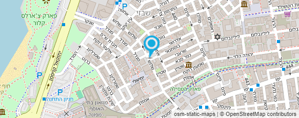 מפת הגעה אל משתלת נווה צדק-חניה במקום