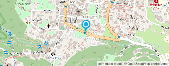 מפת הגעה אל חצר עין כרם מפת הגעה אל חצר עין כרם