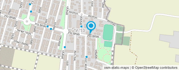 מפת הגעה אל פיצה שפע וברכה בני עי"ש