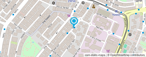 מפת הגעה אל פיצה רחוב