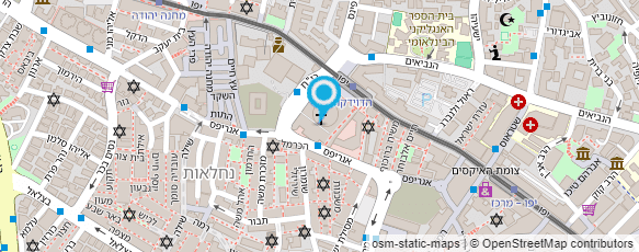 מפת הגעה אל פיצה שמש - ירושלים