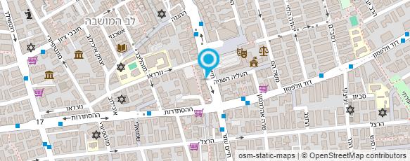 מפת הגעה אל פיצה יו.אס.איי. פתח תקווה