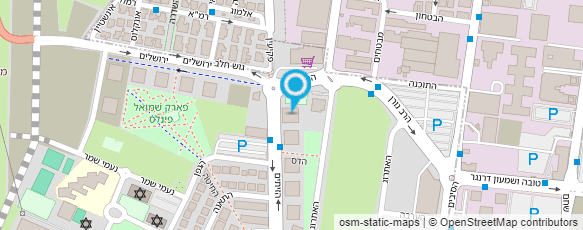 מפת הגעה אל פנצ'ריה פתוחה בלילה בגבעת שמואל 24 שעות חילוצים