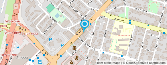 מפת הגעה אל פיצה שמש - כפר סבא