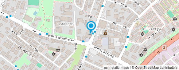 מפת הגעה אל פיצה ריבועים