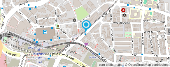 מפת הגעה אל ---סייצ'יז פיצה ירושלים