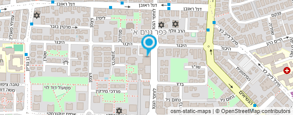 מפת הגעה אל פיצר'לה בכפר גנים פתח תקווה